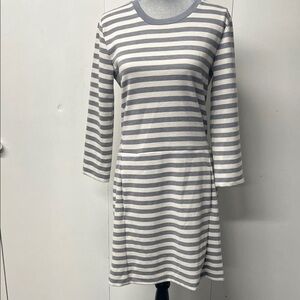Gap brand long sleeve striped dress with side pockets. Soft like a hoodie.